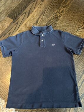Vineyard Vines Boys' Navy Short-Sleeve Polo size M 12/14